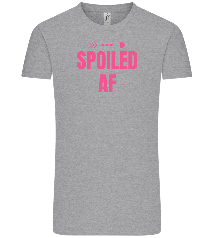 Spoiled AF Arrow Design - Comfort Unisex T-Shirt_ORION GREY_front