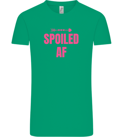 Spoiled AF Arrow Design - Comfort Unisex T-Shirt_SPRING GREEN_front
