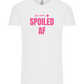 Spoiled AF Arrow Design - Comfort Unisex T-Shirt_WHITE_front