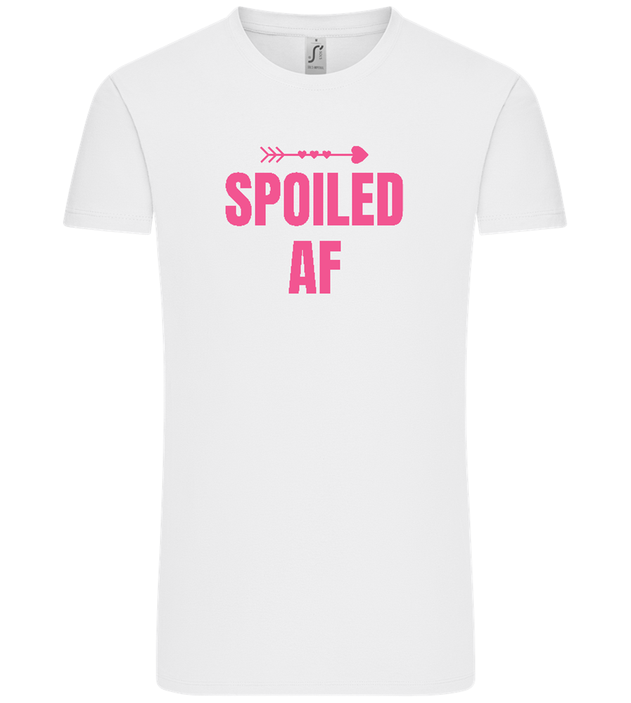 Spoiled AF Arrow Design - Comfort Unisex T-Shirt_WHITE_front