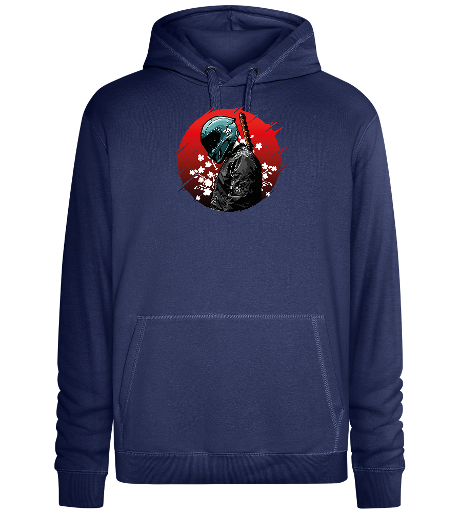 Red Samurai Design - Premium unisex hoodie_DENIM CHINA_front