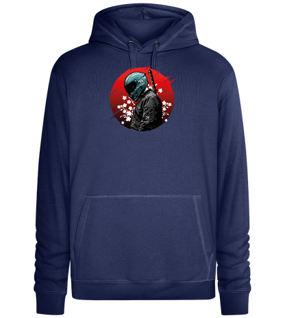 Red Samurai Design - Premium unisex hoodie_DENIM CHINA_front