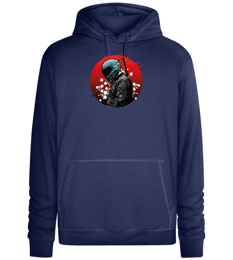 Red Samurai Design - Premium unisex hoodie_DENIM CHINA_front