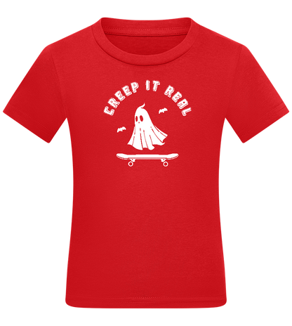 Creep It Real Halloween Design - Comfort kids fitted t-shirt_RED_front