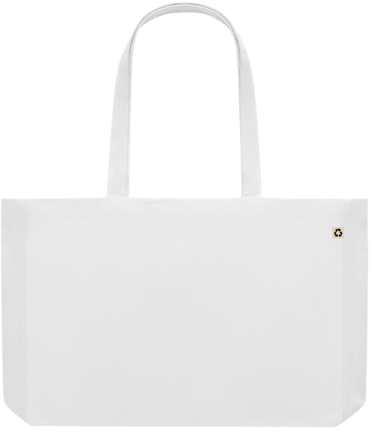 Emotional Baggage Design - Premium large recycled shopping tote bag_WHITE_back