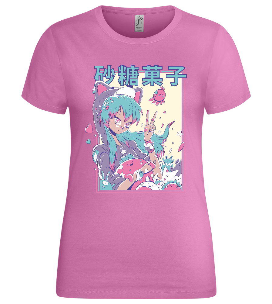 Pastel Fever Design - Premium women's t-shirt_PINK ORCHID_front