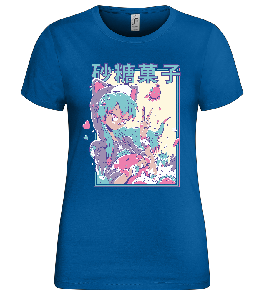 Pastel Fever Design - Premium women's t-shirt_ROYAL_front