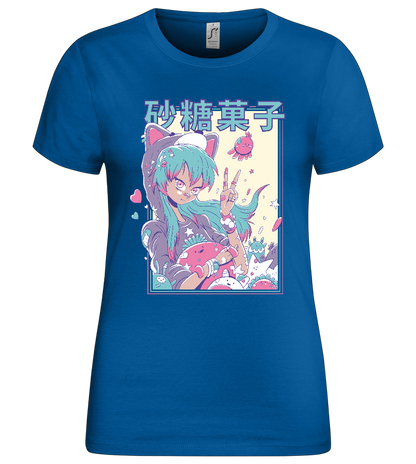 Pastel Fever Design - Premium women's t-shirt_ROYAL_front