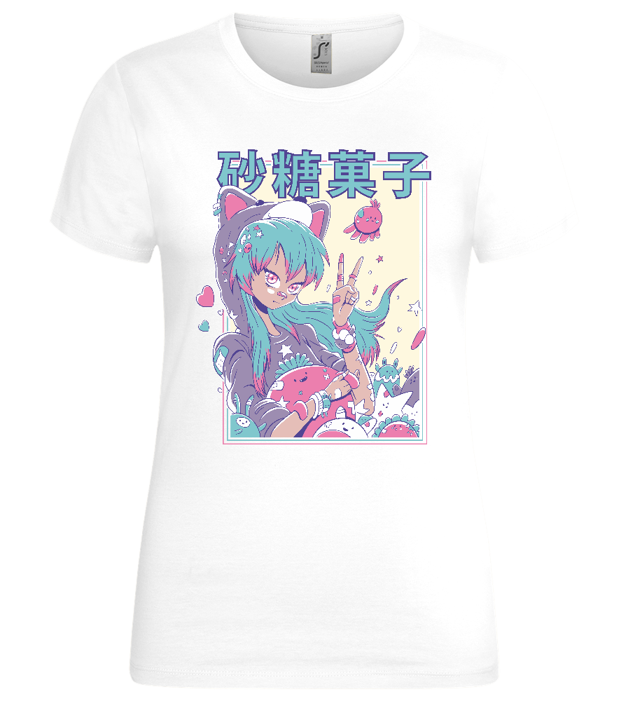 Pastel Fever Design - Premium women's t-shirt_WHITE_front