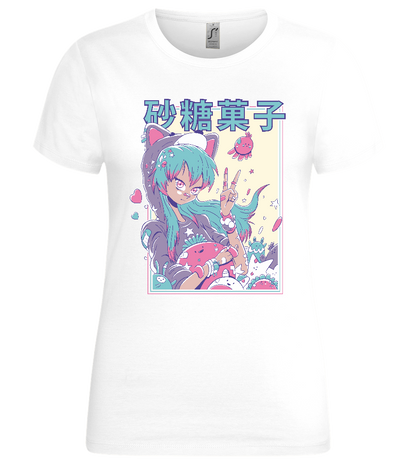 Pastel Fever Design - Premium women's t-shirt_WHITE_front