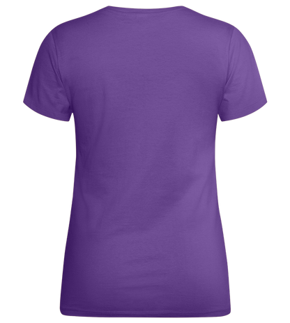 Pastel Fever Design - Premium women's t-shirt_DARK PURPLE_back