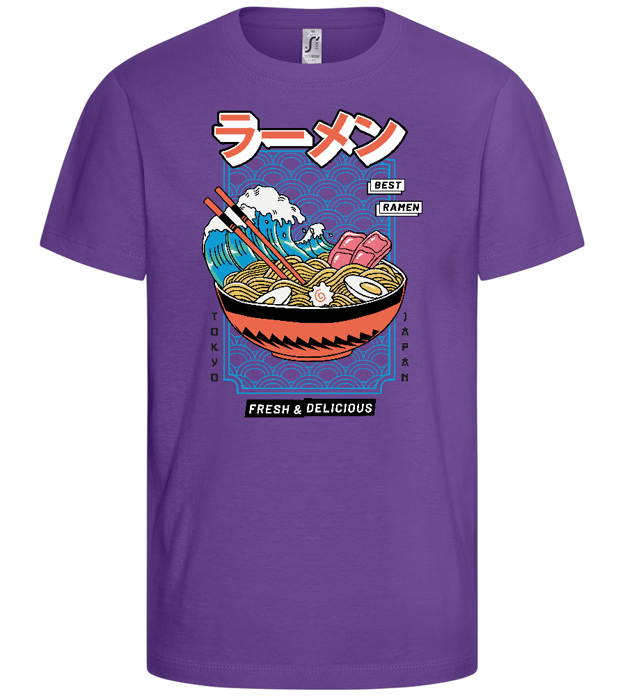 Best Ramen Design - Basic kids t-shirt_DARK PURPLE_front