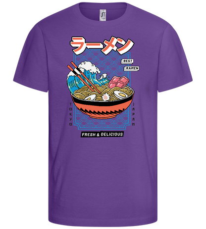 Best Ramen Design - Basic kids t-shirt_DARK PURPLE_front