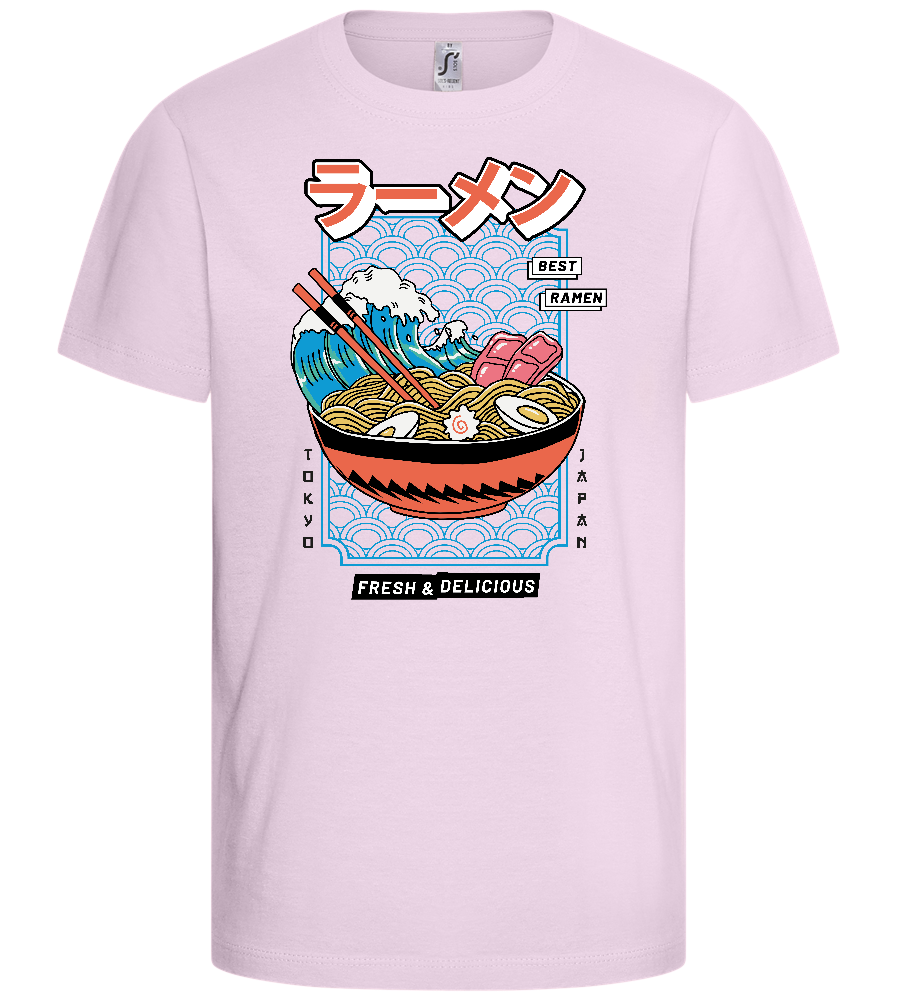 Best Ramen Design - Basic kids t-shirt_LIGHT PINK_front