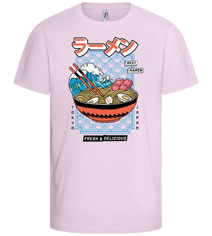 Best Ramen Design - Basic kids t-shirt_LIGHT PINK_front