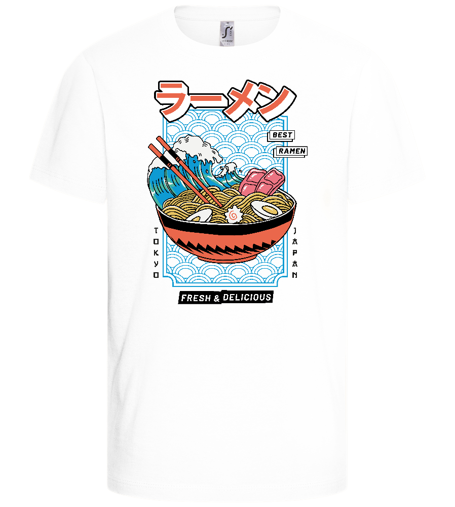 Best Ramen Design - Basic kids t-shirt_WHITE_front