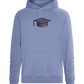 Pixelated Hat Design - Comfort unisex hoodie_BLUE_front