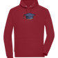 Pixelated Hat Design - Comfort unisex hoodie_BORDEAUX_front