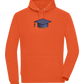 Pixelated Hat Design - Comfort unisex hoodie_BURNT ORANGE_front