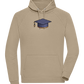 Pixelated Hat Design - Comfort unisex hoodie_KHAKI_front