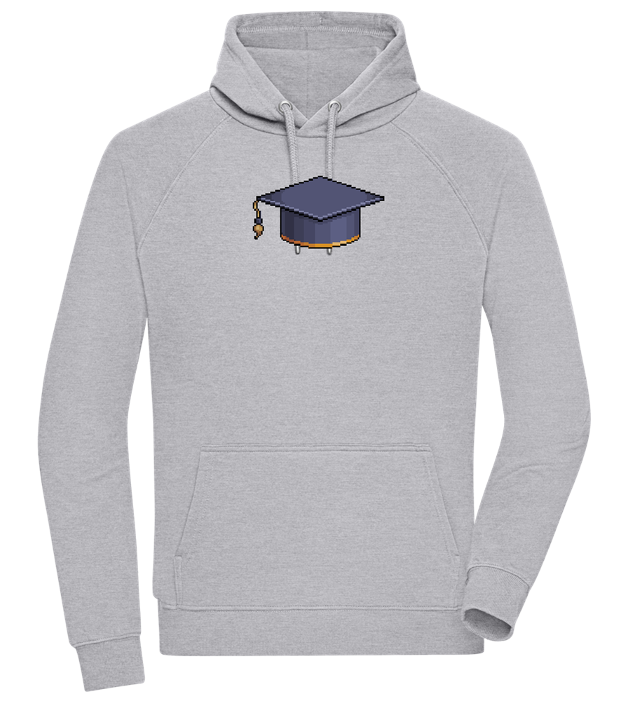 Pixelated Hat Design - Comfort unisex hoodie_ORION GREY II_front