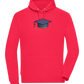 Pixelated Hat Design - Comfort unisex hoodie_RED_front