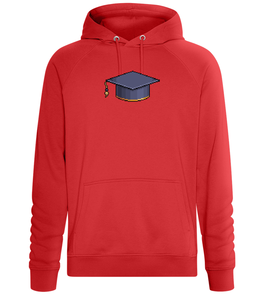 Pixelated Hat Design - Comfort unisex hoodie_RED_front