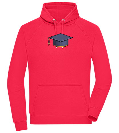 Pixelated Hat Design - Comfort unisex hoodie_RED_front