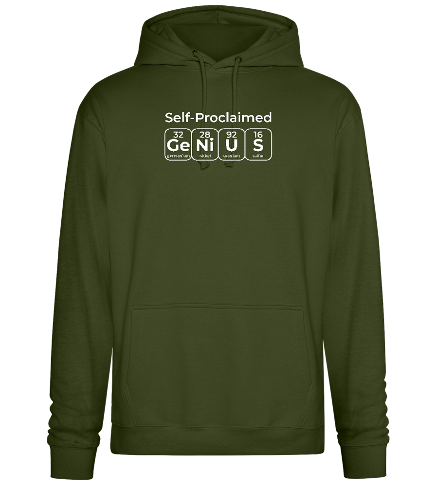 Periodic Table Genius Design - Premium Essential Unisex Hoodie_ARMY_front