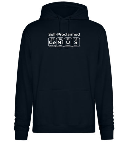 Periodic Table Genius Design - Premium Essential Unisex Hoodie_BLACK_front