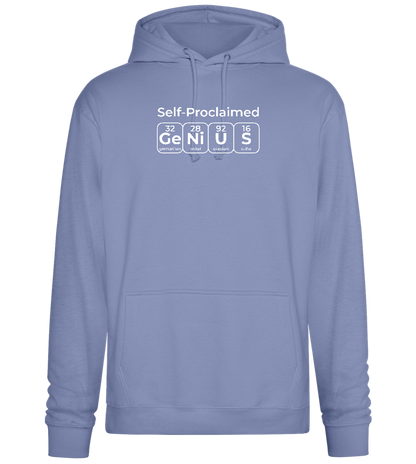 Periodic Table Genius Design - Premium Essential Unisex Hoodie_BLUE_front