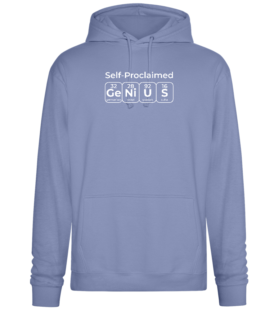 Periodic Table Genius Design - Premium Essential Unisex Hoodie_BLUE_front