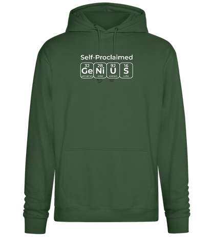 Periodic Table Genius Design - Premium Essential Unisex Hoodie_GREEN BOTTLE_front