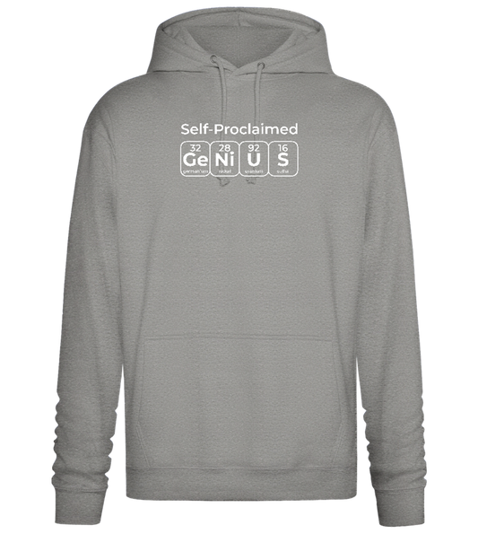 Periodic Table Genius Design - Premium Essential Unisex Hoodie_ORION GREY II_front