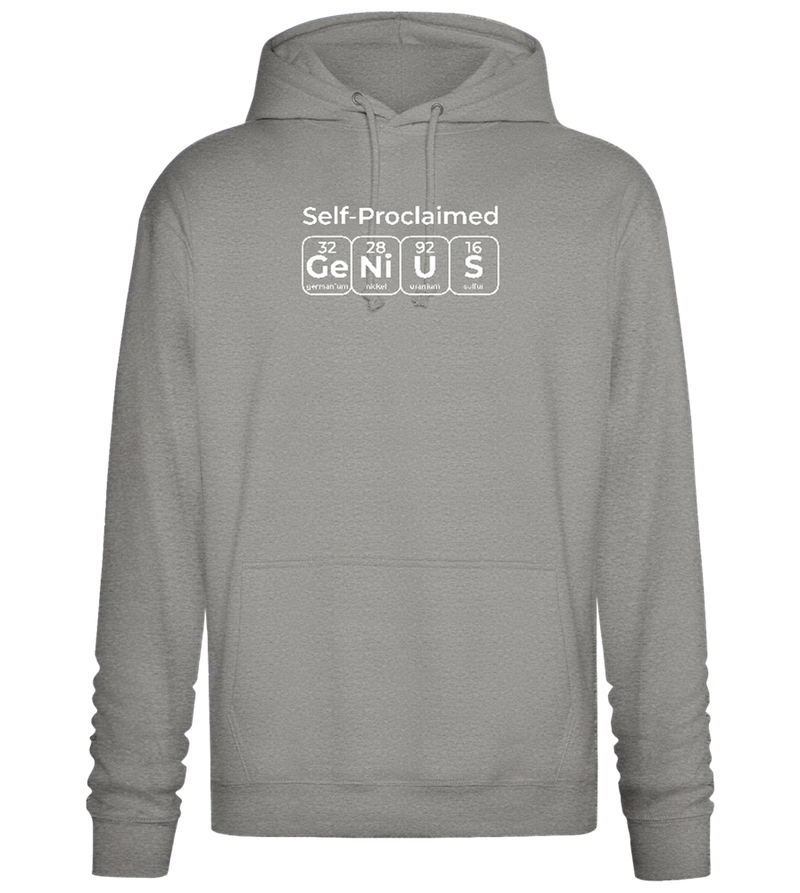 Periodic Table Genius Design - Premium Essential Unisex Hoodie_ORION GREY II_front