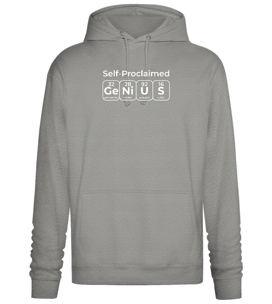 Periodic Table Genius Design - Premium Essential Unisex Hoodie_ORION GREY II_front