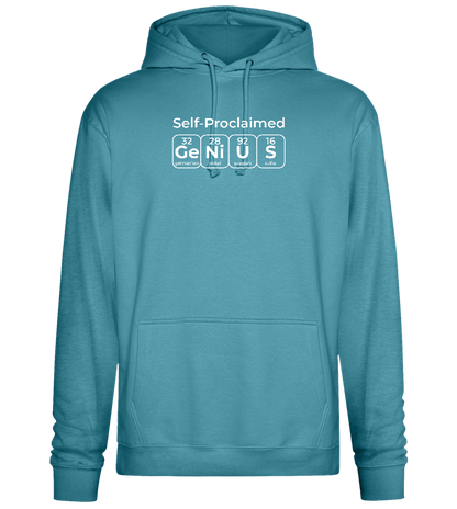 Periodic Table Genius Design - Premium Essential Unisex Hoodie_POOL BLUE_front