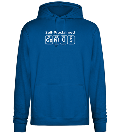 Periodic Table Genius Design - Premium Essential Unisex Hoodie_ROYAL_front