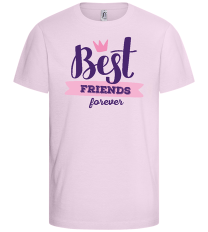 BFF Crown Design - Comfort kids fitted t-shirt_LIGHT PINK_front