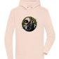 Samurai Bike Design - Premium unisex hoodie_LIGHT PEACH ROSE_front