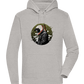 Samurai Bike Design - Premium unisex hoodie_ORION GREY II_front