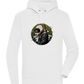 Samurai Bike Design - Premium unisex hoodie_WHITE_front