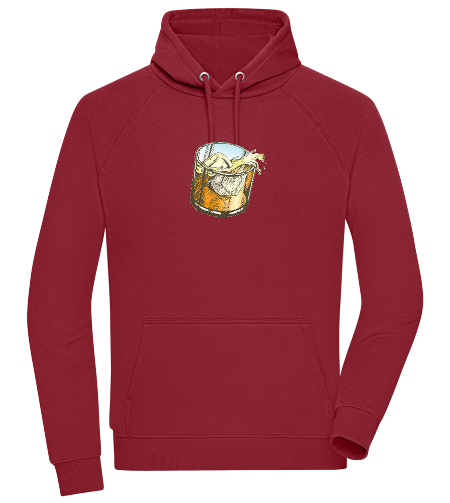 Whiskey Glass Design - Comfort unisex hoodie_BORDEAUX_front