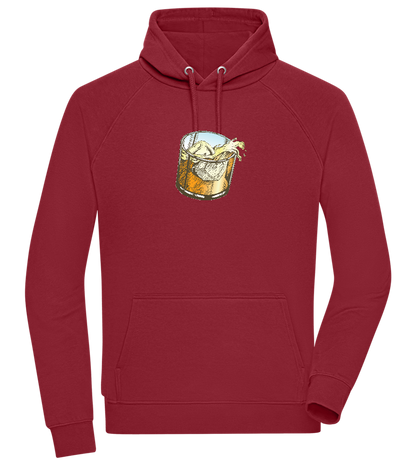 Whiskey Glass Design - Comfort unisex hoodie_BORDEAUX_front