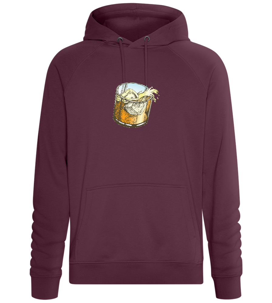 Whiskey Glass Design - Comfort unisex hoodie_BORDEAUX_front