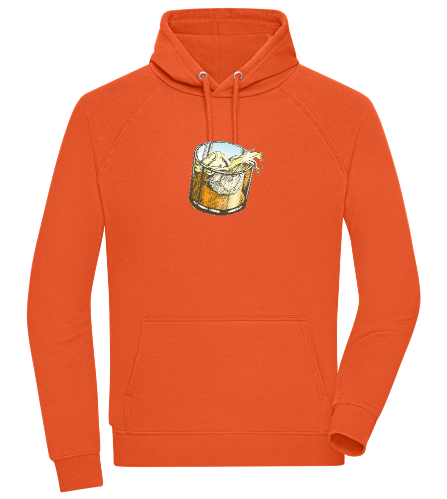 Whiskey Glass Design - Comfort unisex hoodie_BURNT ORANGE_front