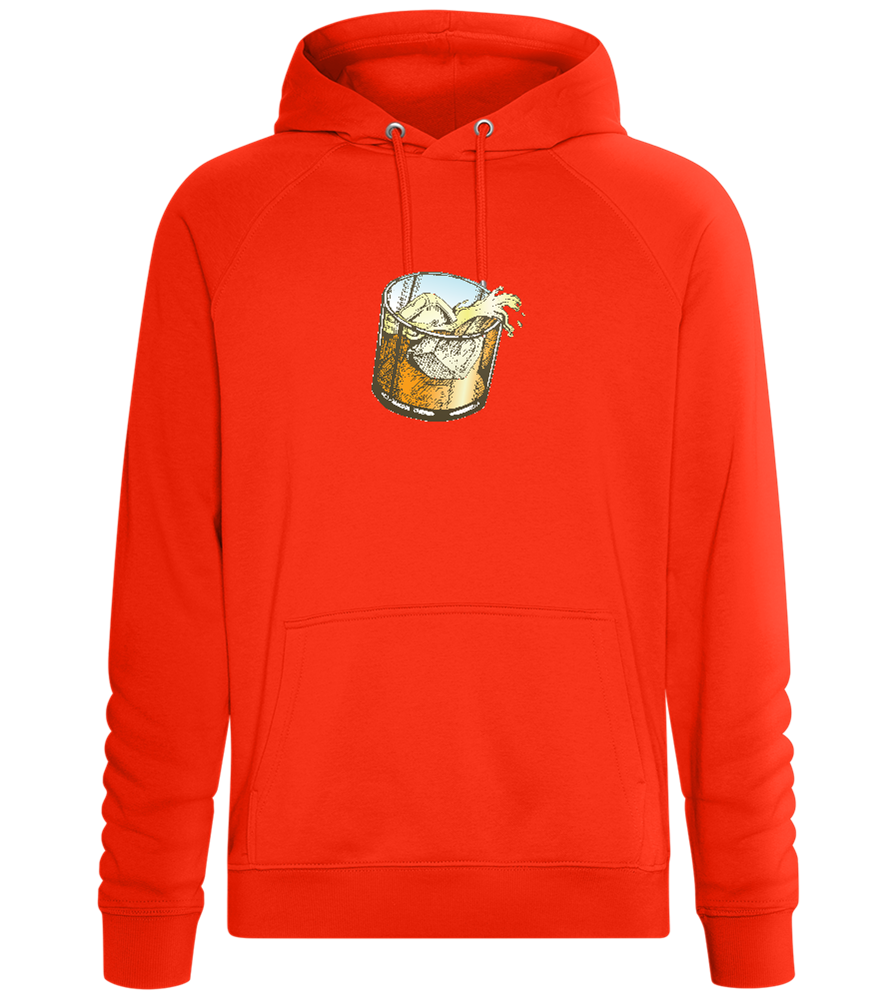 Whiskey Glass Design - Comfort unisex hoodie_BURNT ORANGE_front