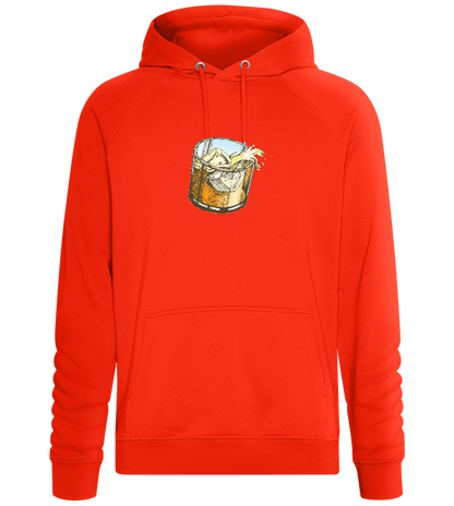 Whiskey Glass Design - Comfort unisex hoodie_BURNT ORANGE_front