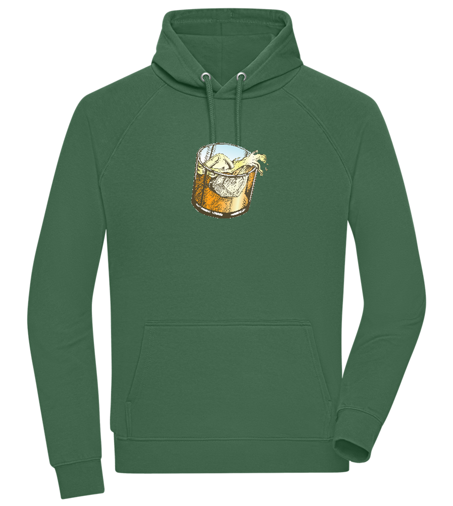 Whiskey Glass Design - Comfort unisex hoodie_GREEN BOTTLE_front