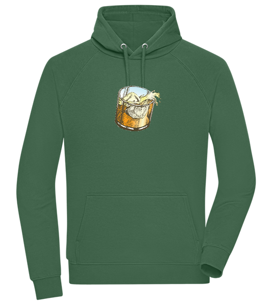 Whiskey Glass Design - Comfort unisex hoodie_GREEN BOTTLE_front